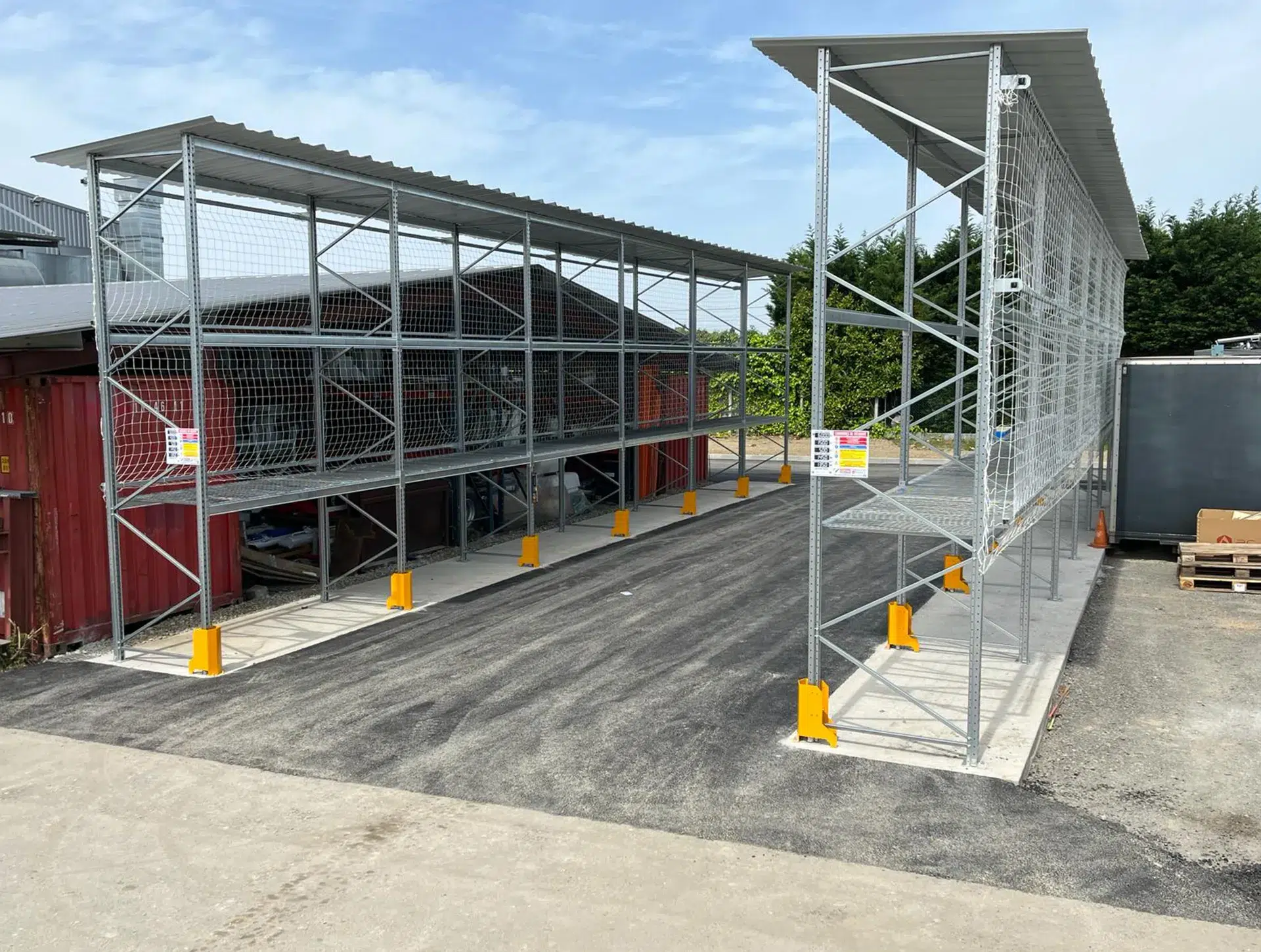 Rack à palettes galvanisés installés à Tarbes par Bayonne Rayonnage Rack à palettes galvanisés installés à Tarbes par Bayonne Rayonnage